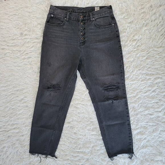 We The Free High Rise 100% Cotton Distressed Jeans - Size 29 - Picture 13 of 13